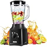 Blender for Kitchen 600W Blender for Shakes and Smoothies 52 oz Kitchen Countertop Blender with Glass Jar High Speed Ice Crus
