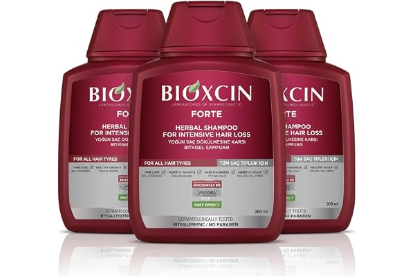 Bioxcin Herbal Shampoo for Hair Loss Strengthening & Nourishing Formula Anti-Dandruff Scalp Revitalizing Care Deep Moisturizi