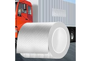 KAIYUER Butyl Tape Waterproof Tape,Aluminum Foil Tape Butyl Sealant Tape for RV Awning Repair, Window, Silicone, Boat and Pipe Sealing, Glass & EDPM Rubber Roof Patching, Silver,6 Inchx16.4 Feet