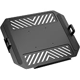 THERAK Adjustable Laptop Tray for Monitor Arm - VESA Laptop Mount Tray Holder 11"-18",Ventilated Steel Notebook Holder for Monitor Stands,VESA 75x75/100x100 Office/Studio/Gaming