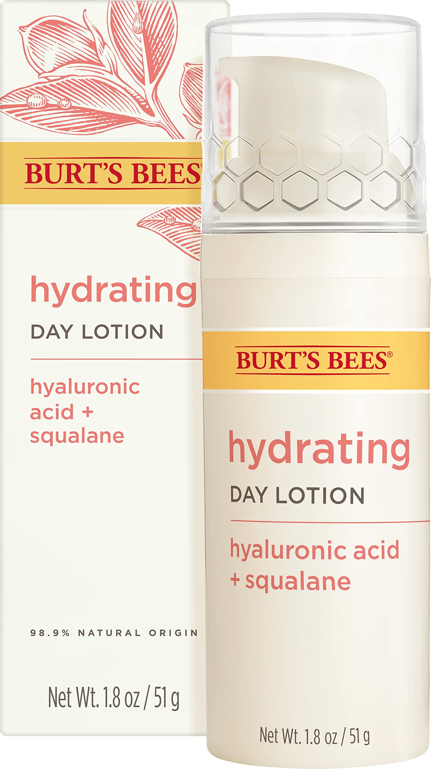 Burts Bees Truly Glowing Day Lotion - Dry Skin for Unisex 1.8 oz Moisturizer, White