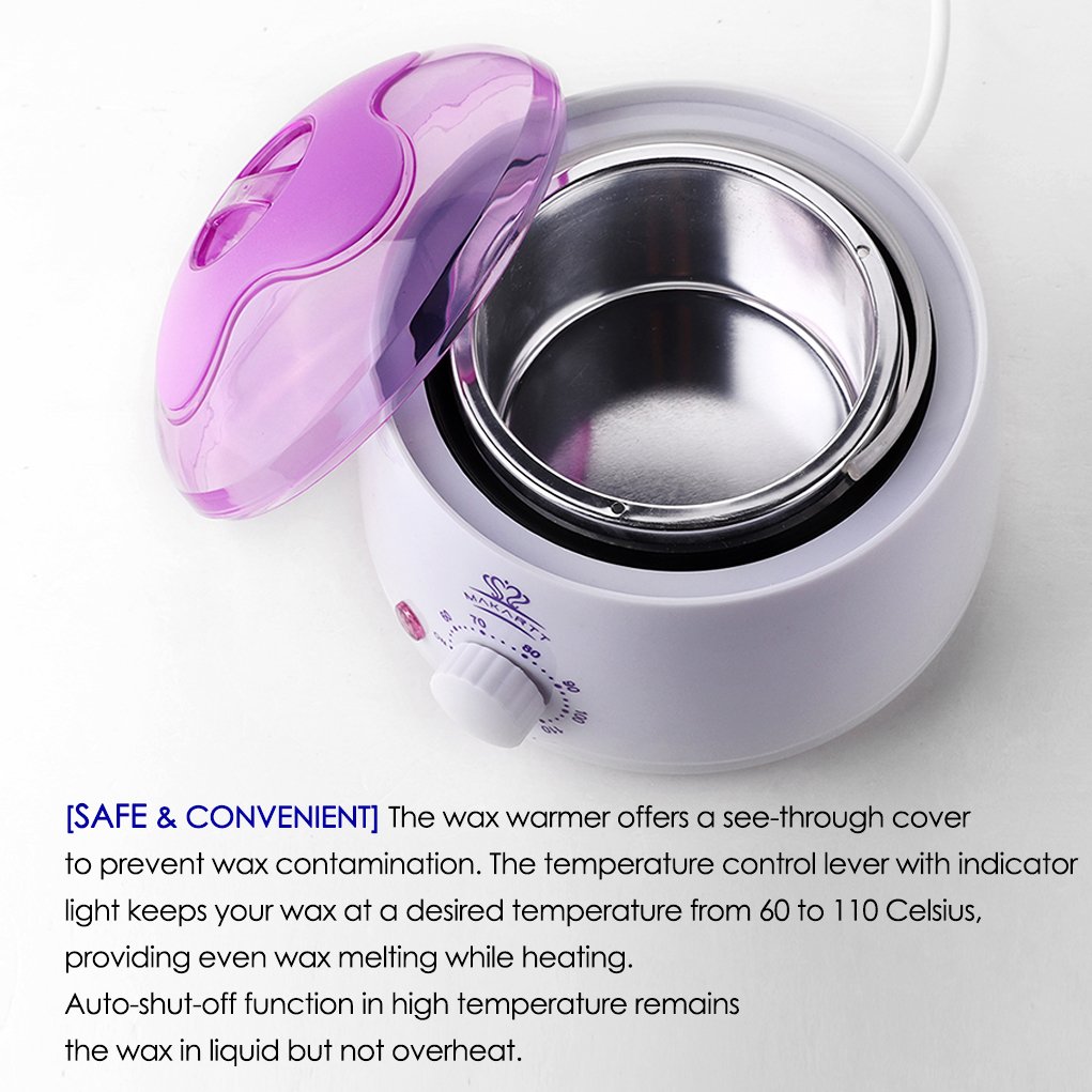 Makartt Hot Wax Warmer, Hard Wax Heater Pot, Mini Hair Removal Machine