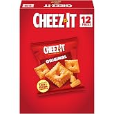 Cheez-It Baked Snack Cheese Crackers, Original, Single Serve, 1 oz Bags (12 Count)