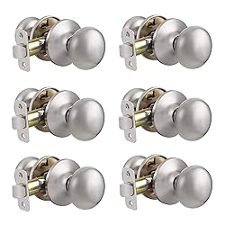 Knobonly 6 Pack Passage Door Knob Sets Door Handle