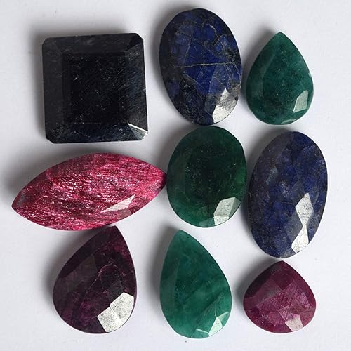 GEMHUB Gemstone For Jewelry Making Approx 100 Set of PCS