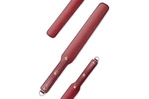 Ueemph 18 inch Riding Crop,Leather Paddle,Super Durable Rug Paddles,Equestrian Crops