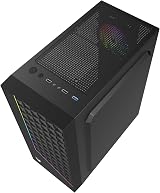 Oversteel Iridium ATX Micro ATX ITX Gaming PC Case Mesh Front RGB Fan Tempered view 4