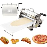 Folding Dough Sheeter Machine,12" Manual Stainless Steel Dough Roller | Foldable|0-25mm adjustable thickness|Food-grade stainless steel,easy to clean&amp;Anti-rust|For home kitchens &amp; small bakeries