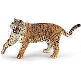 Papo - Realistic Roaring Tiger Figure Toy for Kids - Ages 3+ - Jungle Predators Collection - Educational Play Wild Animals - Gift Idea Toy for Girls and Boys - 5.9 in X 2.4 in X 3.1 in