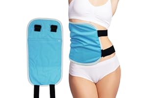 JUOUWEHE Castor Oil Pack Wrap Organic Cotton, Reusable Castor Oil Wrap Waist Pack, Anti Oil Leak Adjustable Elastic Strap Castor Oil Pack for Liver Detox, Insomnia, Stomachache, Constipation, Inflammation