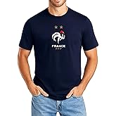 Icon Sports Officially Licensed France Football Federation Soccer Cotton T-Shirt - Unisex Adult