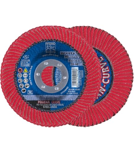 Amazon.com: PFERD Polifan, 10 Pieces, 115 mm, Z40, X-Lock