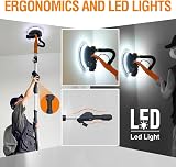 MAXXT Electric Foldable Drywall Sander with LED Light 225mm Disc 600-1900 RPM view 3