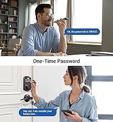 Veise Fingerprint Door Lock with 2 Lever Handles