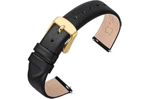 ANNEFIT Watch Bands for Men Women, Top Grain Leather Watch Strap with Quick Release, Band Width 12mm 13mm 14mm 16mm 18mm 20mm 22mm