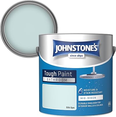 Johnstone's Bathroom Paint Silk Spa Mid Sheen Stain Blocker 2.5L 12m2