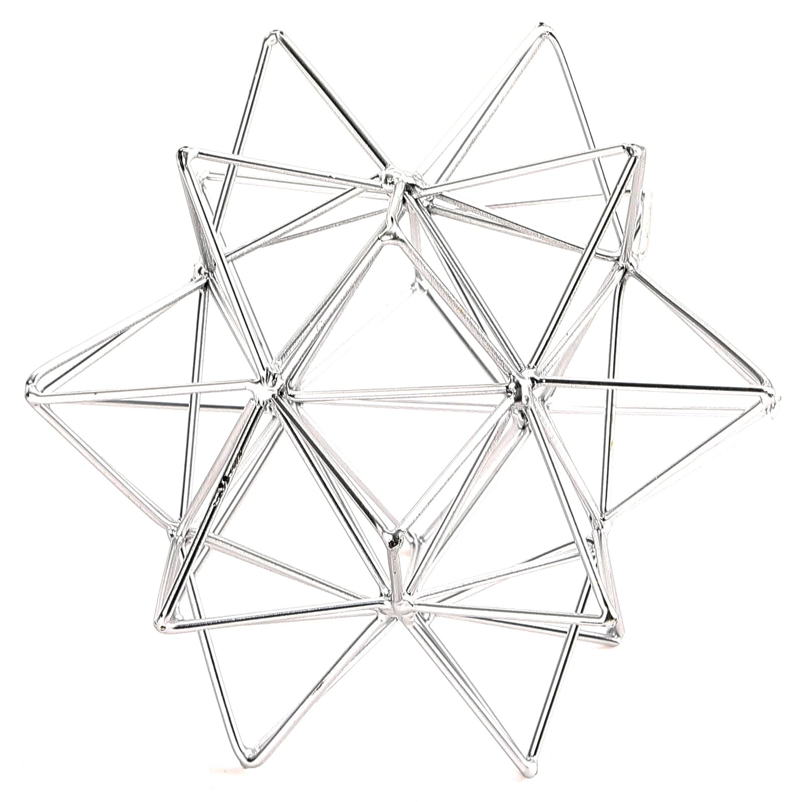 Photo 1 of Metal Geometric Table Top Decor, 3D Sliver Spheres Decorative Accents Balls, Iron Abstract Sculpture Objects for Home Decor, Coffee Table Top Decorations for Home Office Living Room Bedroom Decor