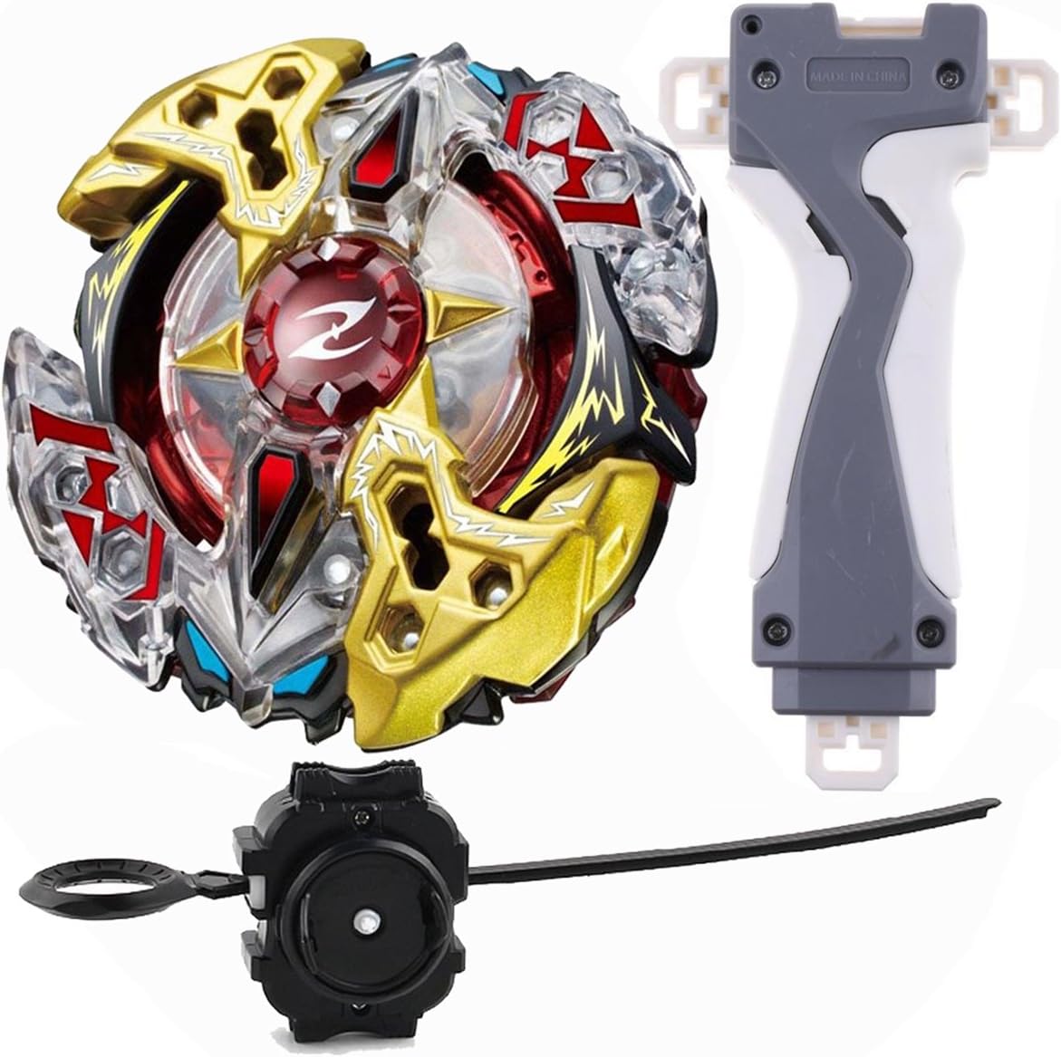 CuteBoy BURST B-90 Starter Booster Galaxy Zeus Aka Zeutron Z3 With Launcher and Grip Set Top Kids Toys
