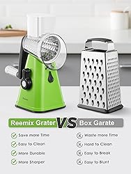 Cheese Grater, Reemix Rotary Cheese Grater with