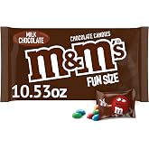 M&amp;M'S Milk Chocolate Fun Size Candy Bag, 10.53oz | M&amp;M'S candy, milk chocolate candy, fun size candy bag, chocolate candy, chocolate snacks, snack size candy, sweet snacks