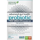 Genuine Health Extra-Strength Probiotic – 100 Billion CFU to Restore Gut Health & Support Digestive Health – Canadian Made, V