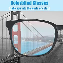 Tomuvpzn Color Blind Glasses for Men/Women, Premium