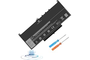 VNYUNQWE E7470 Battery E7270 Battery J60J5 Battery for Dell Latitude E7470 E7270 7470 7270 Laptop Battery, Type 1W2Y2 0MC34Y MC34Y R1V85 242WD GG4FM WYWJ2 451-BBSX 451-BBSY 451-BBSU [7.6V /55WH]