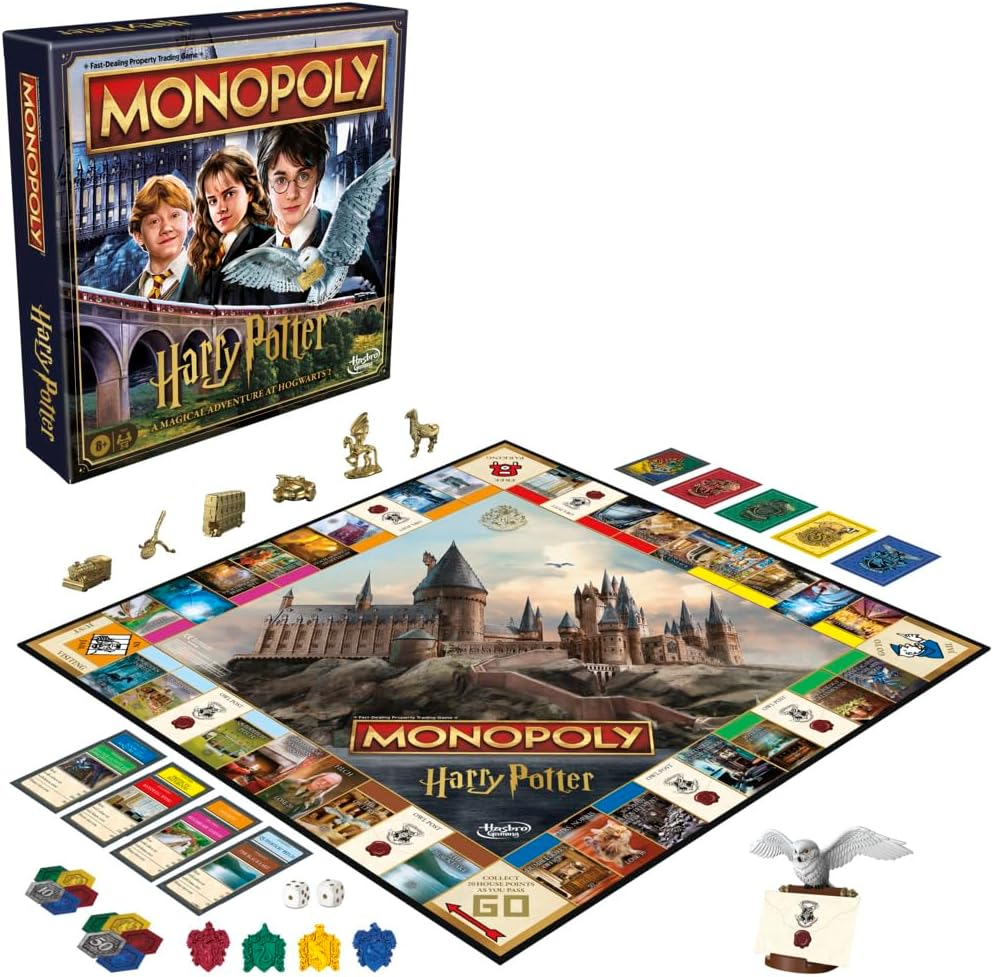 Monopoly Harry Potter Edition Board Game for Kids 8+ 2-6 Players