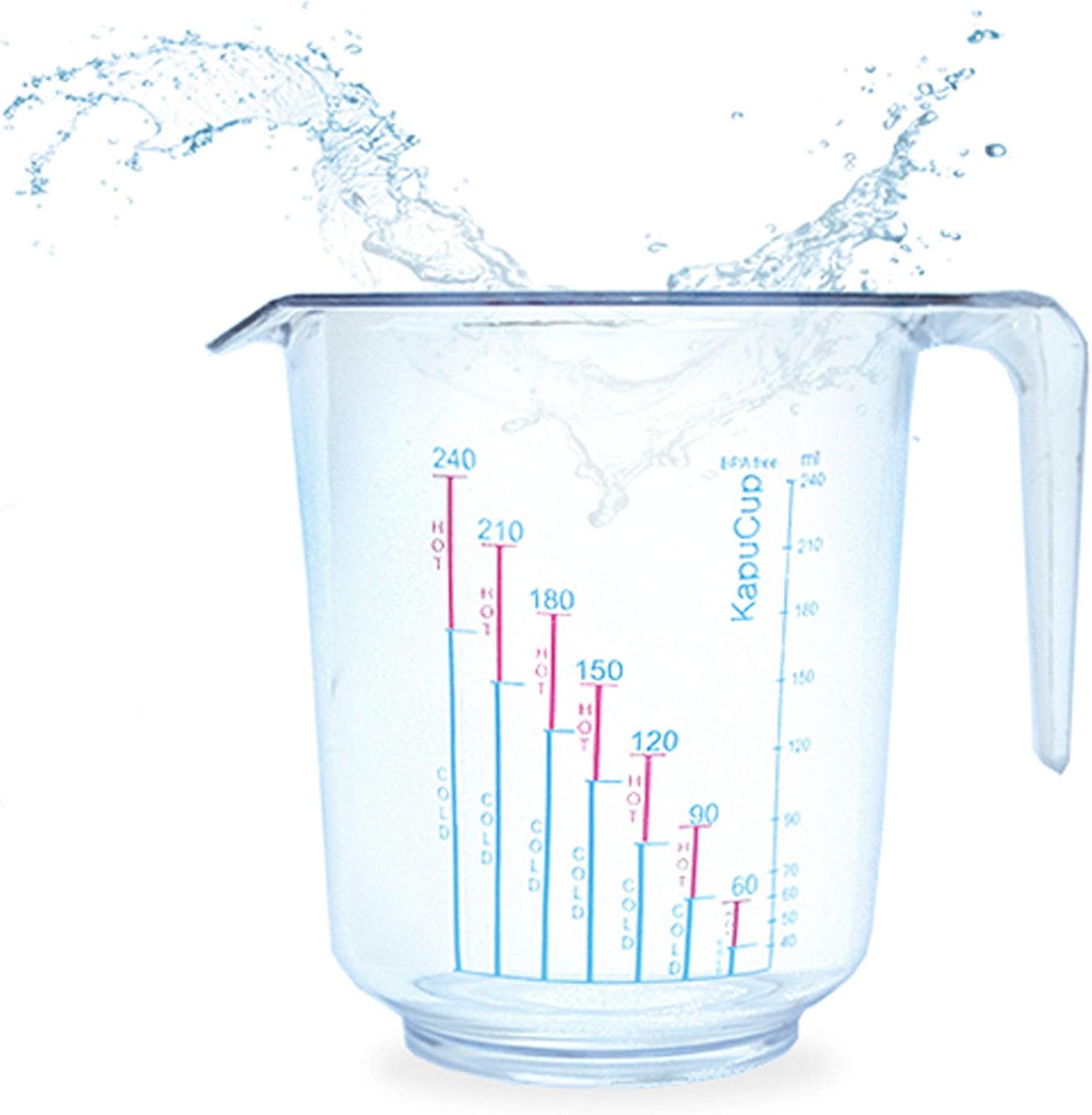 2500ml Messbecher Mit Deckel - Transparenter Kunststoffkrug Mit Ausgießer