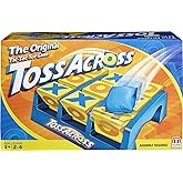 Mattel Games Toss Across Game, Beanbag Tic Tac Toe for 2 to 4 Players Ages 5 Years and Older