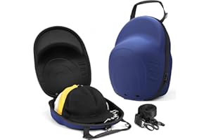 MOSLA Hat Case for Baseball Caps,Hat Carrier Travel Case Ball Cap Carrier Hat Box Organizer Carry On Hat Bag Backpack with Adjustable Shoulder Strap (Navy blue6)