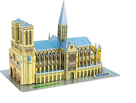 Puzzle 3D Notre-Dame Aus 74 Teilen detaillierten Styropors erbauen kundige Finger eines der beeindruckendsten Bauwerke der We
