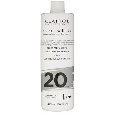 Clairol Professional Pure White 20vol Cr&egrave;me Developer, 16 oz.