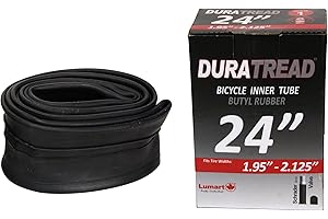 DURATREAD Heavy Duty Bike Inner Tubes, Schrader Valve, Compatible with 20" 24" 26" Tires: 1.95-4.5 Widths, Durable Replacemen