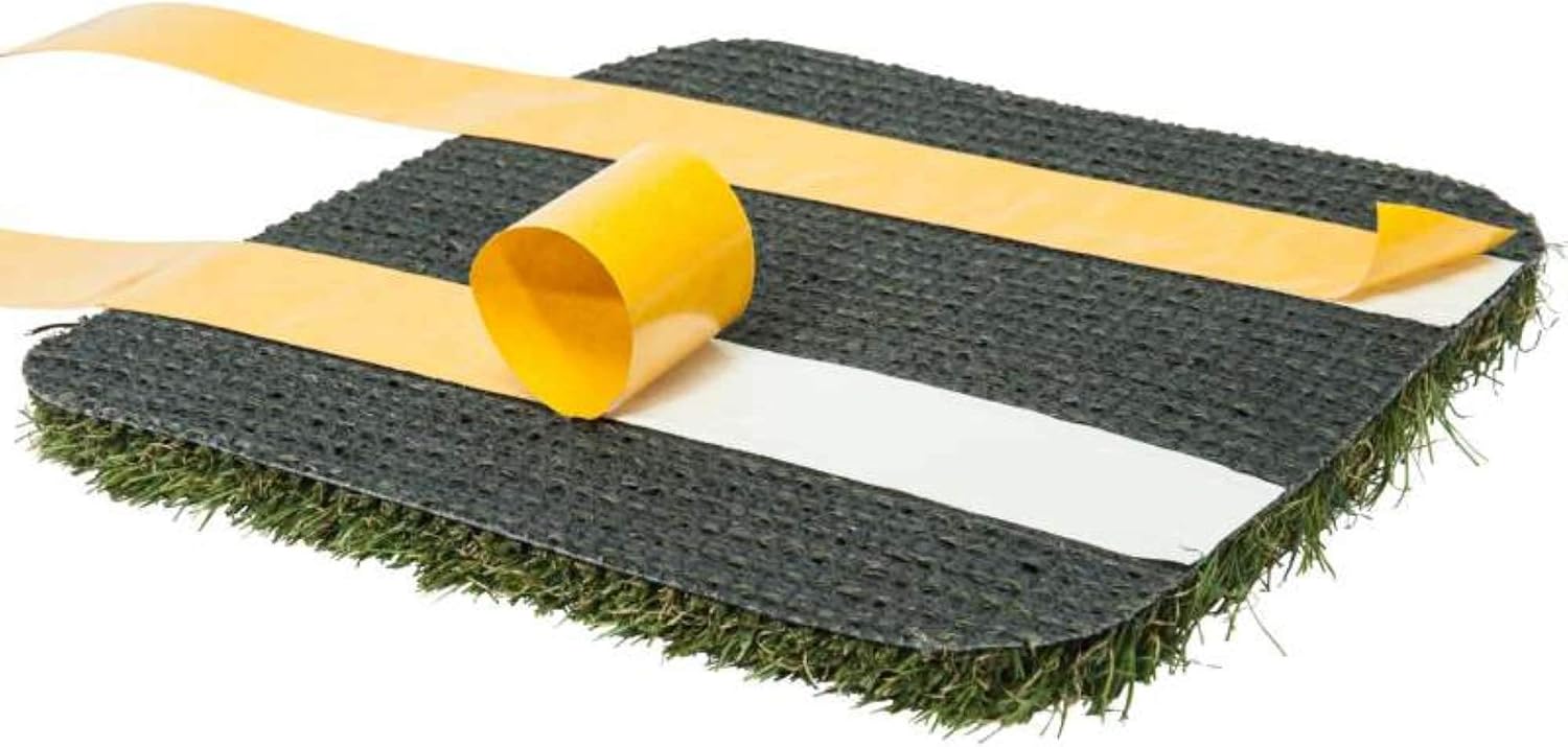 WerkaPro 10723 Double-Sided Adhesive Tape for Artificial Grass 10 m Roll, Beige, 10m x 5cm - Image 5