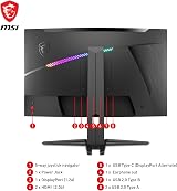 MSI MAG 275CQRF-QD 27" WQHD Curved Gaming Monitor 170Hz 1ms Rapid VA FreeSync view 6