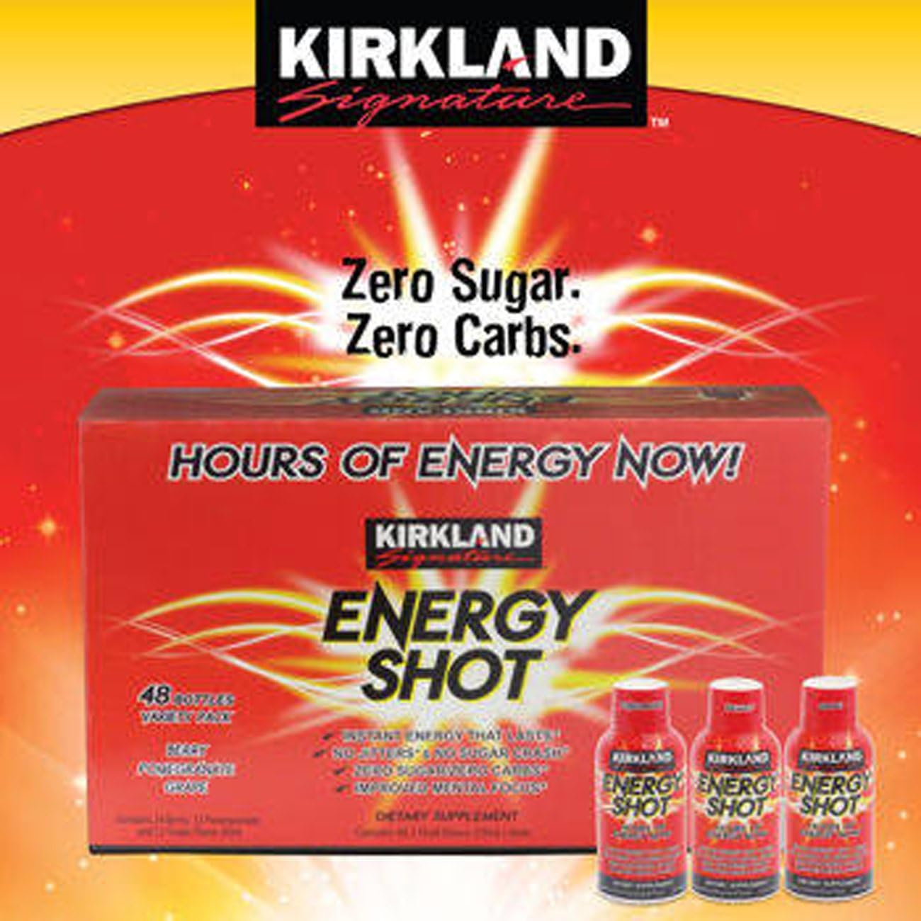 Kirkland Signature™ Energy Shot 48 Count, 2 Ounces Each: Health & Personal Care