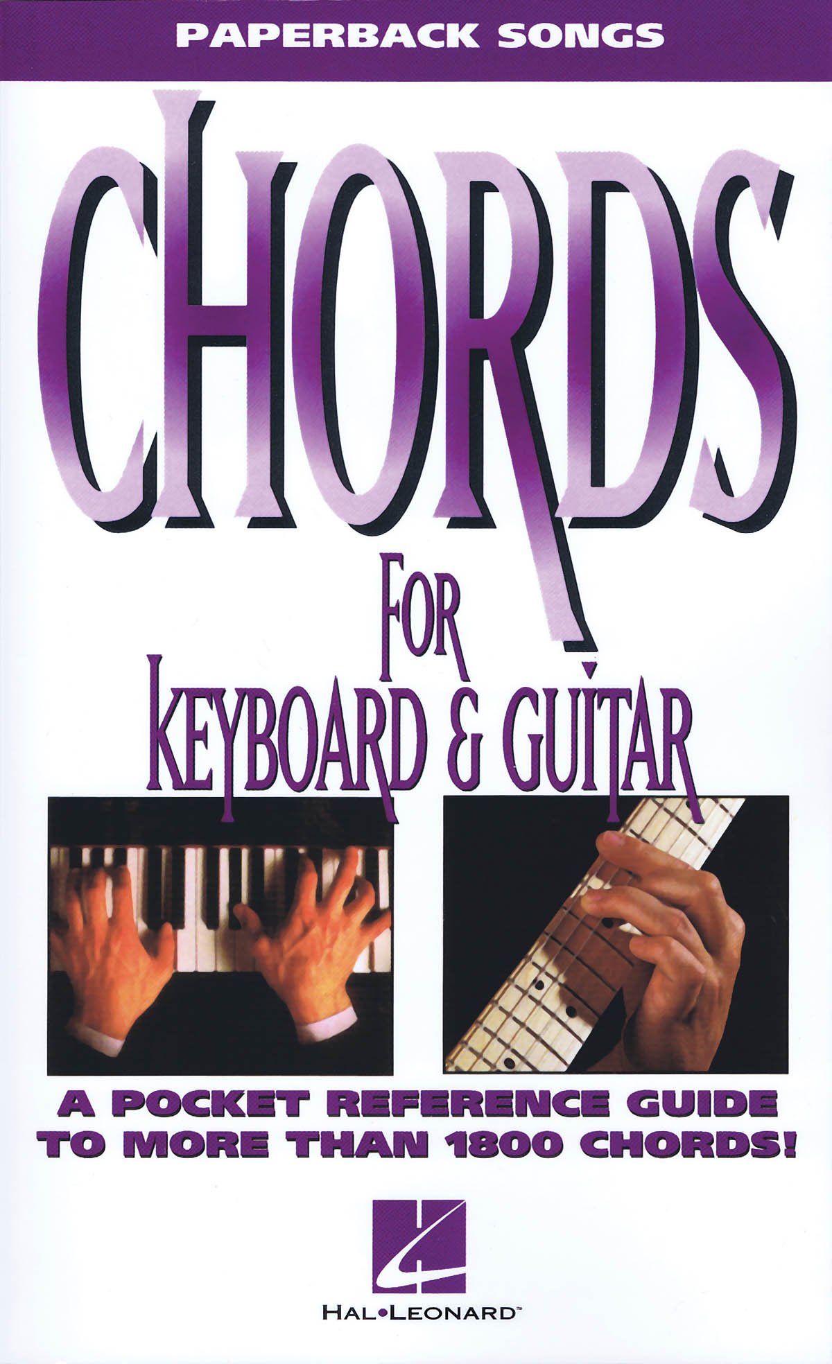 Paperback Songs Chords For Keyboard And Guitar Gtr: A Pocket Reference Guide to More Than 1800 Chords