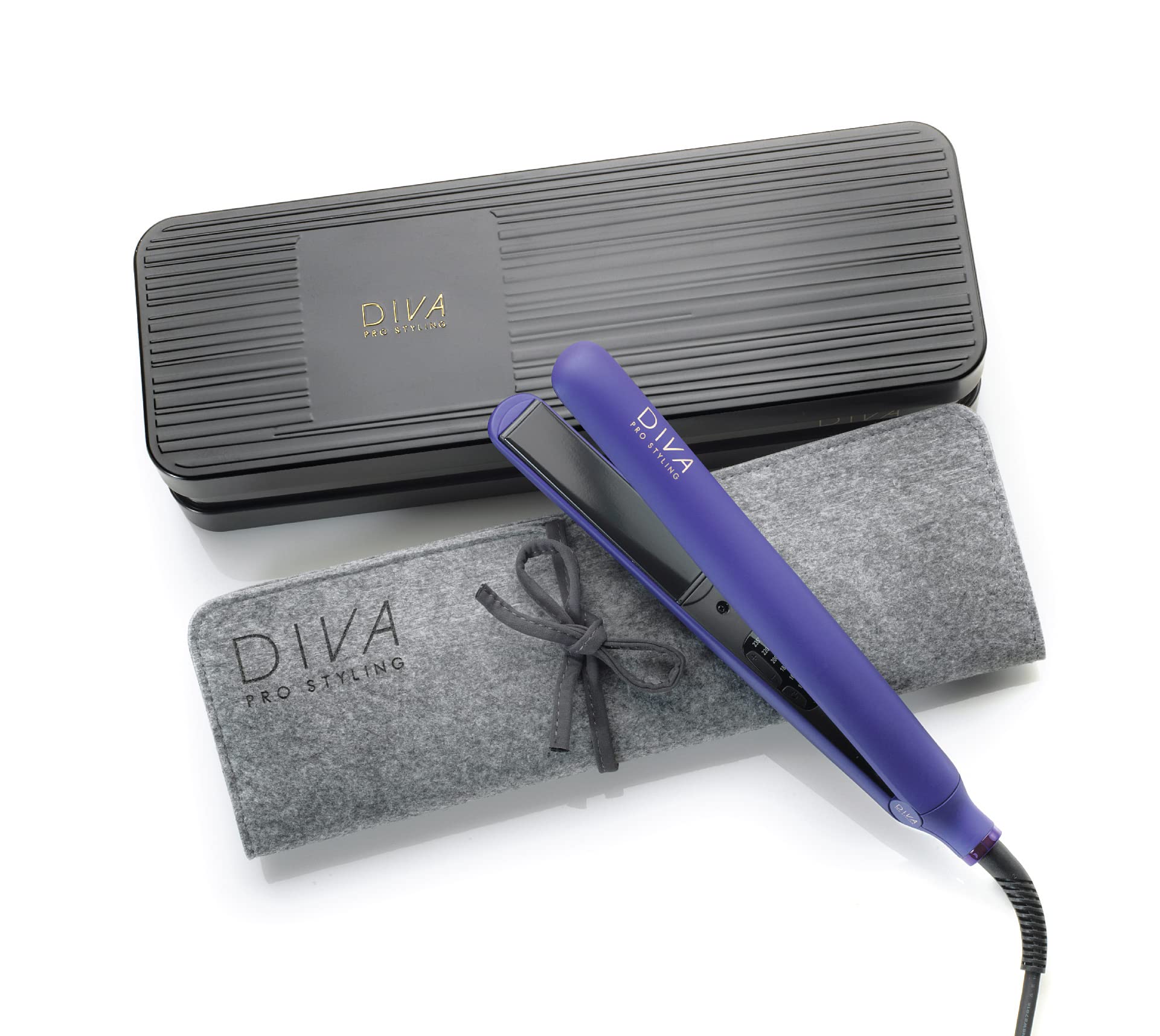 Diva Pro Styling Digital Straightener and Styler, Violet, 700 g