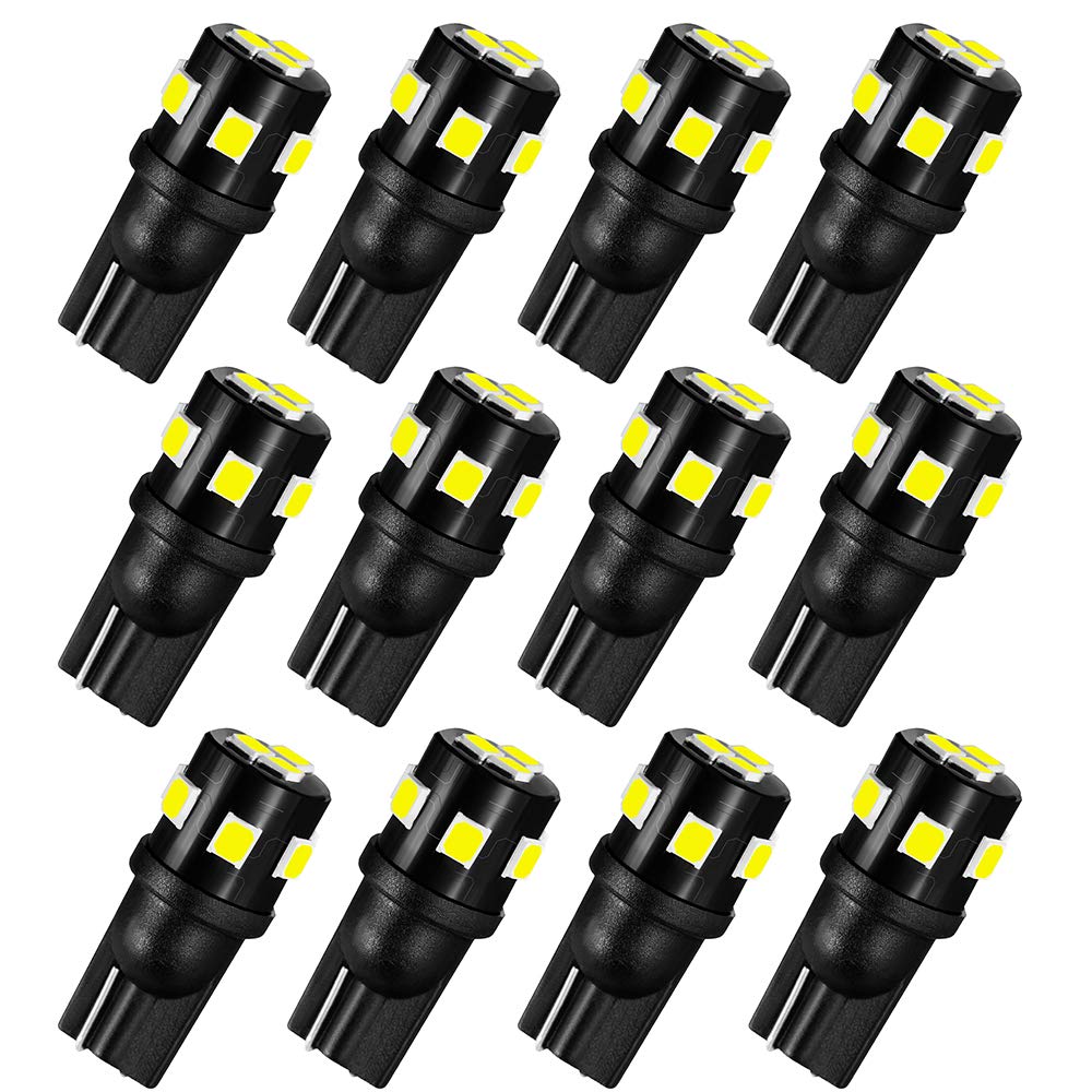 Photo 1 of AUXLIGHT T10 921 194 168 912 LED Bulbs White 12-Pack, Super Bright 12 Volt LED Replacement for RV Camper Trailer Boat Trunk Interior Dome Map License Plate Lights, Backup Reverse Lights