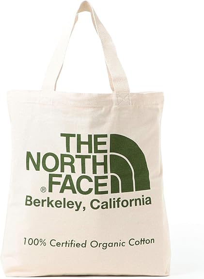 Amazon ビームス The North Face ザノースフェイス バッグ オーガニックコットン トートバッグ メンズ ナチュラルxガーデングリーン Beams ビームス トートバッグ