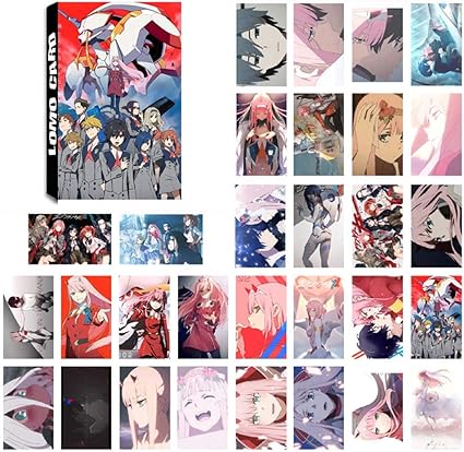 Amazon Com Hommall Anime Darling In The Franxx Manga Photocard Photobook Poster Lomo Card Gift Crystal Card Stickers 30pcs Set Everything Else