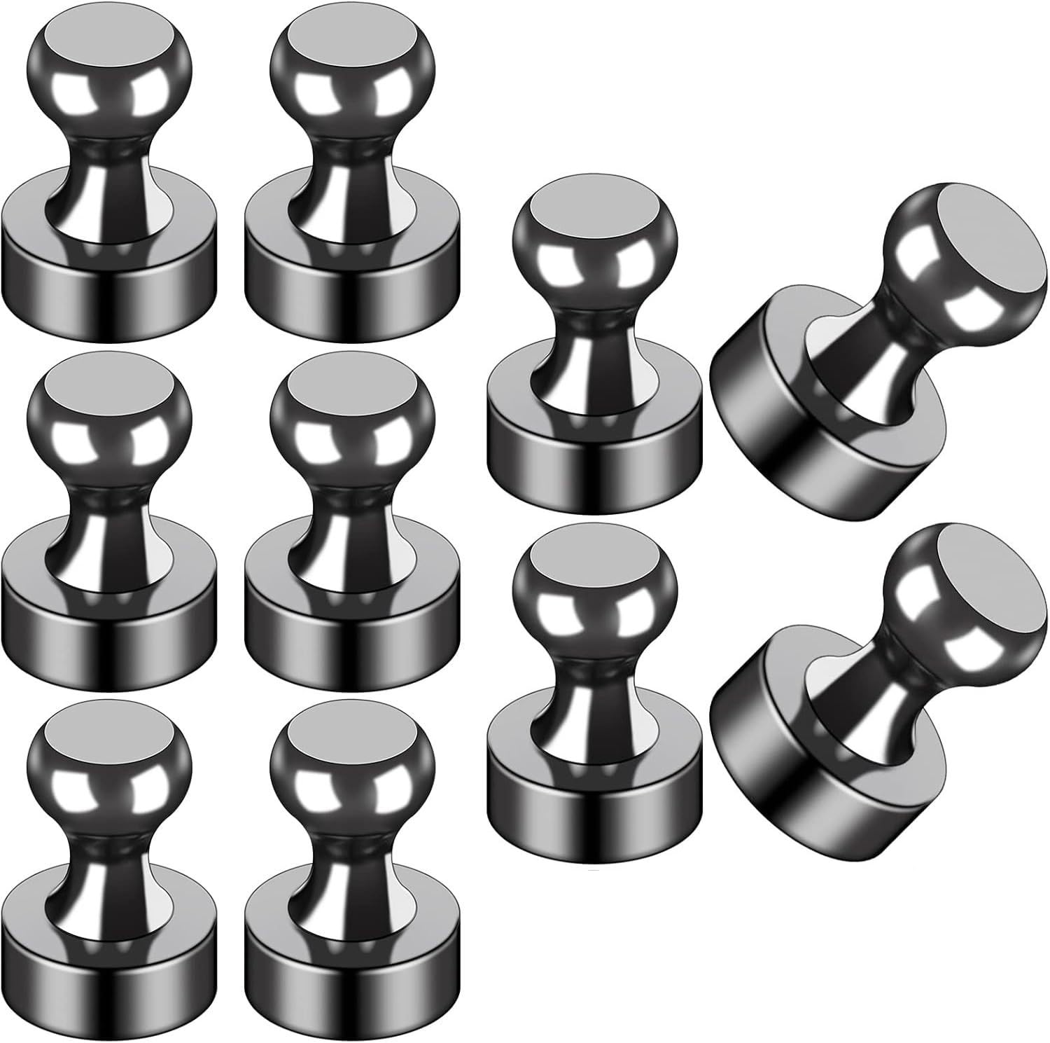 Photo 1 of 10 Pcs Fridge Magnets, Heavy Duty Refrigerator Magnets Magnetic Clips, Detailed List Display Paper Holder Fasteners on Home & Office