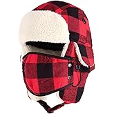 CHOK.LIDS Lumberjack Plaid Winter Trapper Unisex Premium Extra Strength Ear Flap Chin Strap Windproof Outdoor PT201