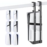 Kytok No-Drill PS5 Vertical Mount Under Desk for PS5/PS5 Slim/PS5 Pro, Metal PS5 Desk Mount for PS5 Digial & Disc, PS5 Holder with Desk Clamp