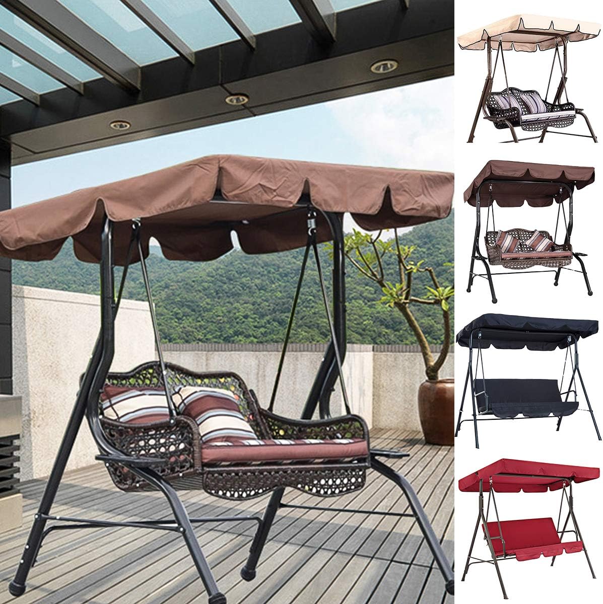 Waterproof garden swing canopy Clearance