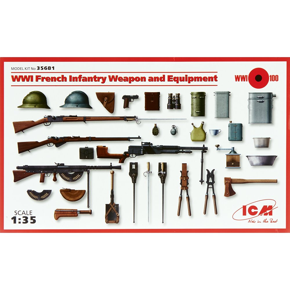 ICM 1:35 - WWI French Infantry Weapons & Equipment