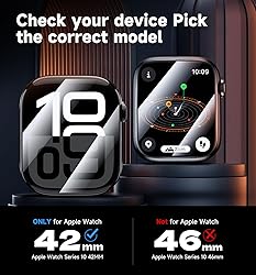 MAGIC JOHN 2 Pack for Apple Watch Screen Protector