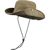 Clakllie Wide Brim Fishing Safari Hats Windproof Bucket Hat Breathable Boonie Hat Outdoor Kayaking Rowing Caps