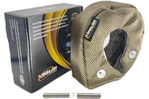 Xinhan Parts T25 T3 T4 T6 Titanium Fiber Turbo Heat Shield Inner Stainless Steel Knitted Wire mesh Inner Liner with 2 Springs
